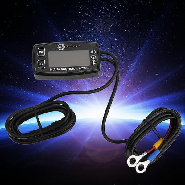 Multifunktionelt bilinstrument tachometer temperatur time meter auto tilbehør