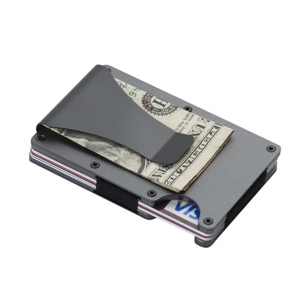 #Pengeklips kredittkortholder med pengeklips RFID NFC-beskyttelse#