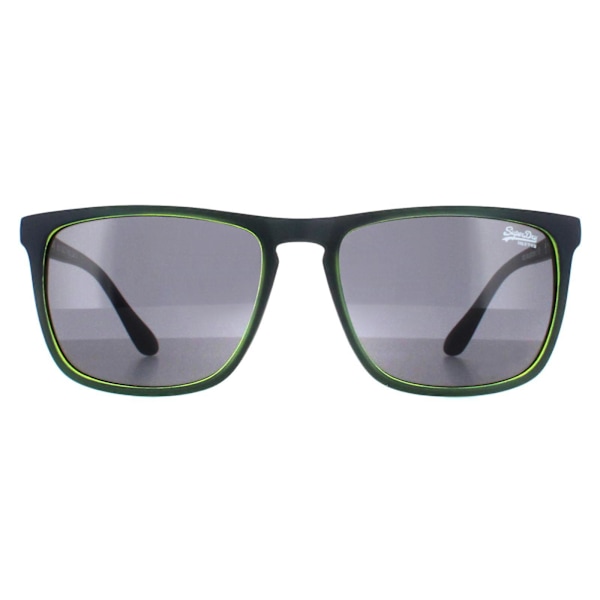 Solbriller Stockholm 106 Matt Marineblå og Lime Mørk Grå 55 mm