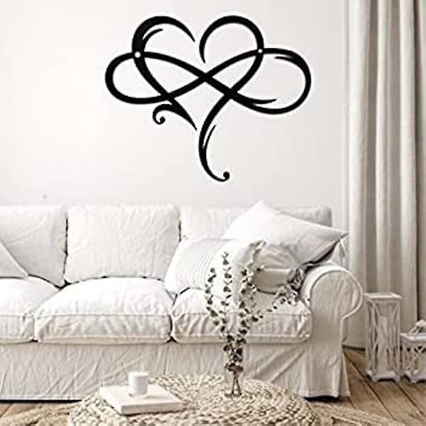 Infinity Heart Metal Väggdekor stil 5 29*34cm
