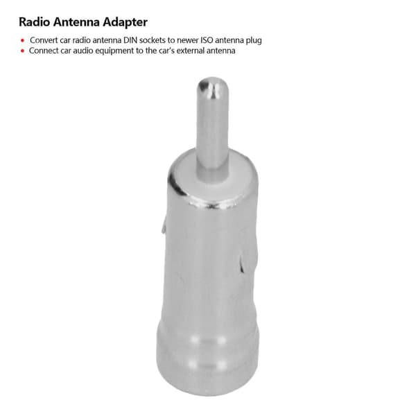 Universal Radioantenne Hanadapter Stereo ISO til Din Antennemaststik Tilbehør til Bil