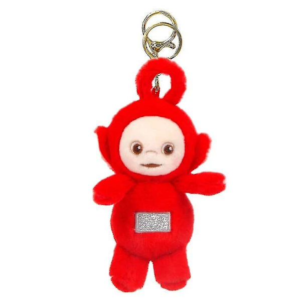 Teletapit pehmo avaimenperät 10cm söpöt anime pehmolelut sarjakuva avaimenperä reput riipukset DB qd Red