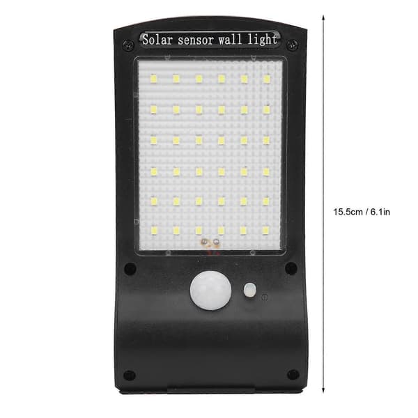 36LED Væg Solar Lampe Udendørs Bevægelsessensor Lys Tilbehør til Garage Have