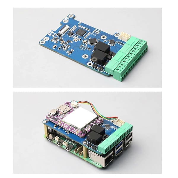 MPUUART for RPi 5 PCIe til USB UART HAT for 5 RS485 RS232 USB2.0 4G LTE-modul