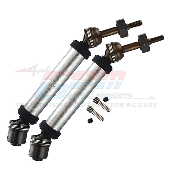 Gpm Metal Bakre Cvd Drivaxel Universalkoppling 6852a 6852r För Traxxas 1/10 Rustler Hoss Stampede 4x4 Vxl Rc Bil Uppgradering Delar Silver