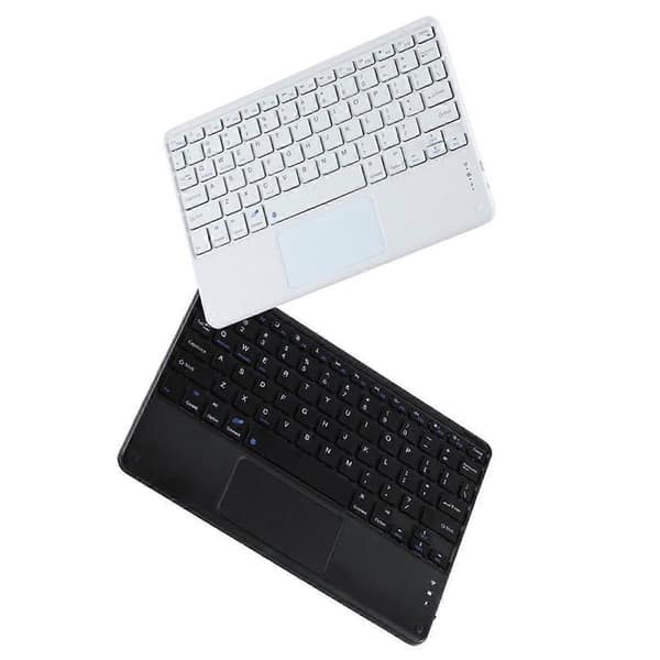 Touchpad trådløst tastatur Bluetooth-tastatur til pc-tablet-gaming sort