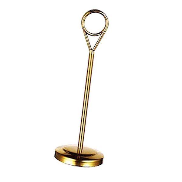1/2/3/5 Bordnummerholder i rustfrit stål Skiltholder Fotostativ Til Gold 15cm 1 Pc