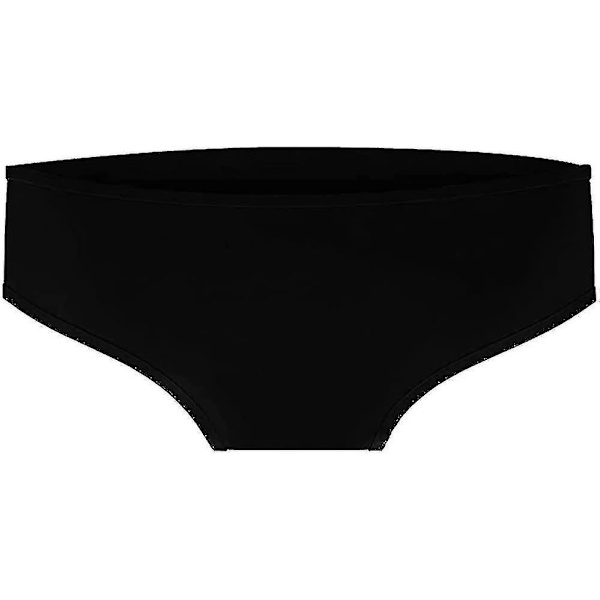 Kvinnors badbyxor. Vattentäta strand elastiska silikon anti-läckage menstruationssvart