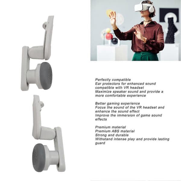 VR Headset Ørekopper Professionel Forbedret Lyd Komfortabel Brug VR Headset Lydopsamler til VR Headset Tilbehør