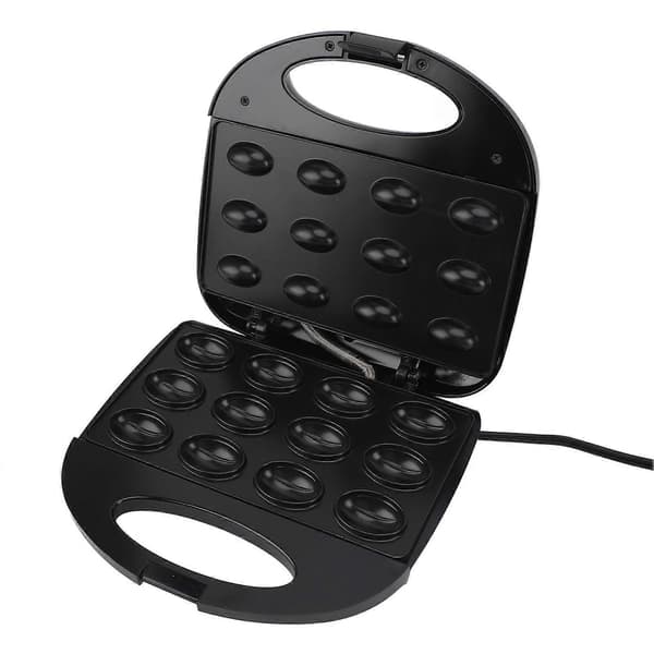 Valnøttkake Maker Elektrisk Valnøttkake Maker Dobbeltsidig Oppvarming Nonstick Mini Nøttevaffel Maker Maskin