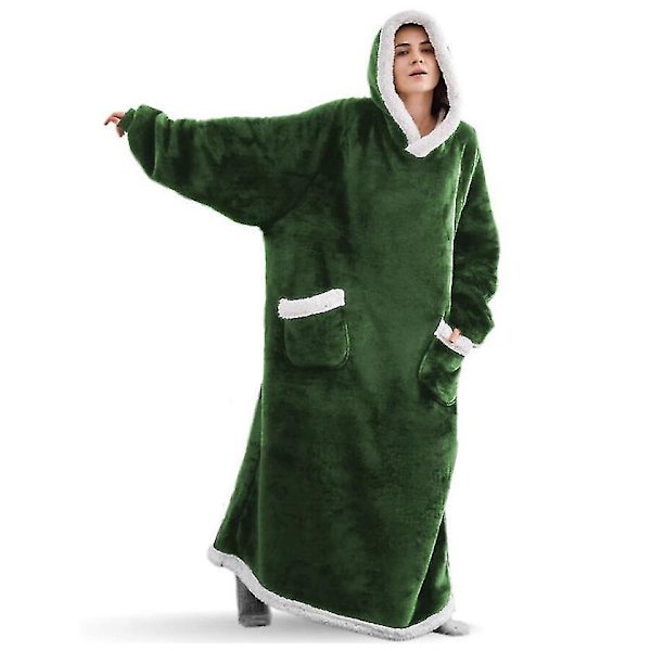 Pidennetty lampaanpeitto, voi käyttää flanellipeittoa dark green Length 150CM