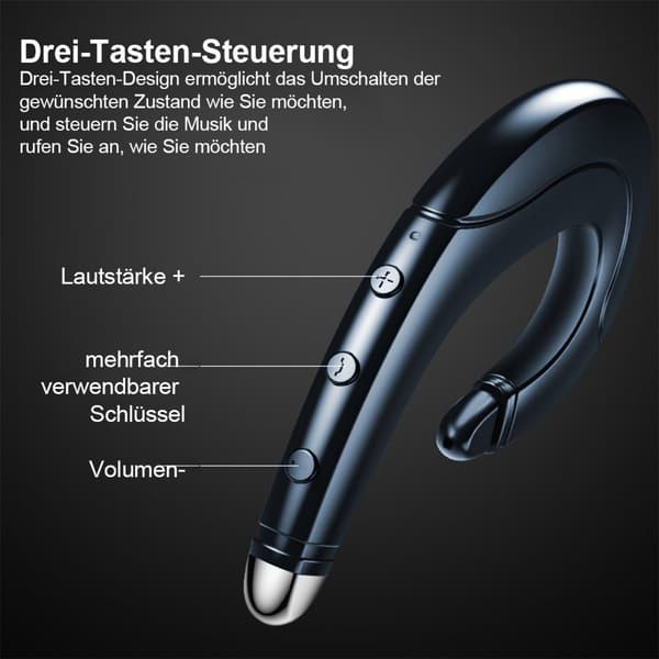 #Hodetelefoner - Bluetooth Beinledning Hodetelefoner Trådløse Beinledning#