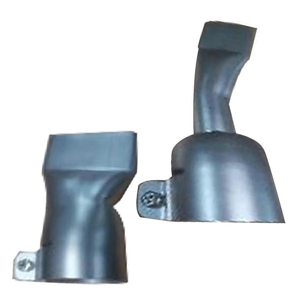 4 STK Sett Varmluftspistol Dyse Rustfritt Stål 2 STK 20mm og 2 STK 40mm Flat Bred Munn Rørformet Sveisemunnstykke