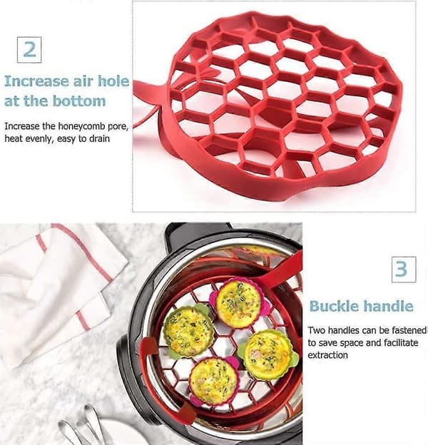 Trykkoger Sling Bærbar Nonstick Silikone Bageform Sling Til Acsergery Instant Pot Gave