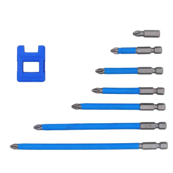 7 STK Sett Kryss Skrutrekker Bit PH2 Magnetisk Elektrisk Skrutrekker Bor Bit med Magnetiserer