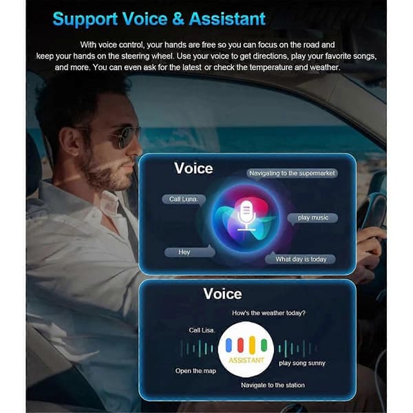 2-i-1 Trådløs CarPlay Android Auto Adapter Bilafspilningsdongle Mini Ai Boks til Toyota MG