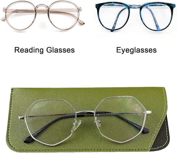 4-pack mjuka glasögonfodral, läderfodral för solglasögon och glasögon
