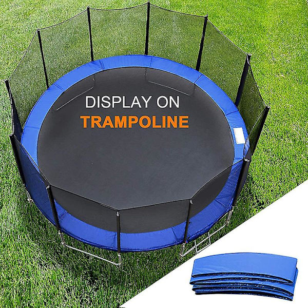 Trampolin Skyddsmatta Trampolin Säkerhetsdyna Runda Fjäder Skyddskåpa Vattentät 8 Feet