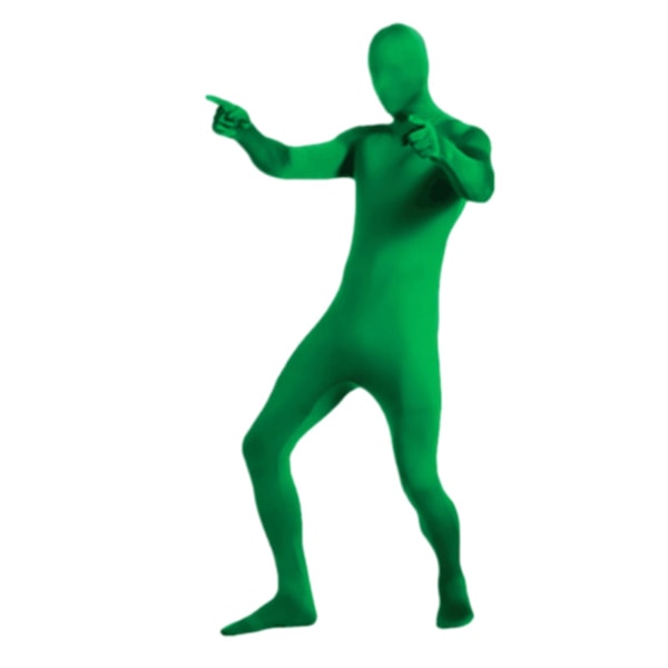 Unisex Spandex Stretch Vuxen Kostym Försvinnande Man Body Suit Karneval Kostymer Green 155-165cm