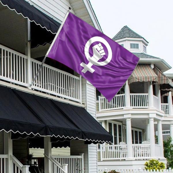 Elegant Feminisme Banner Polyester Lett Flytende