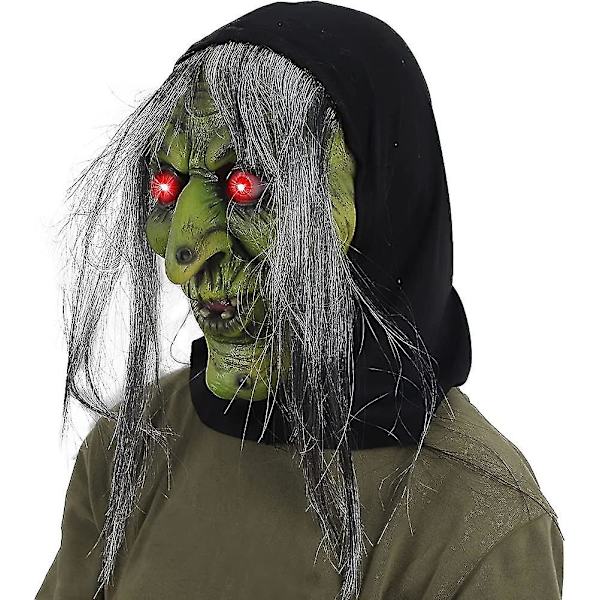Halloween dekoration lysande häxa mask. Skrämmande masker Cosplay Mask Skull Skrämmande mask. Dekorativ skräckmask