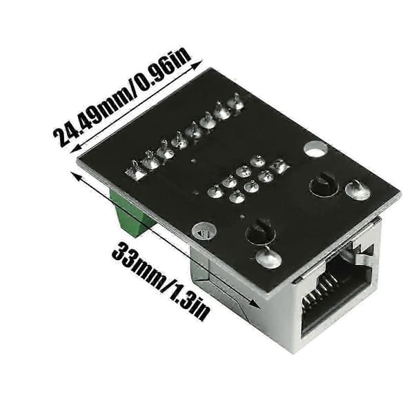4 STK RJ45 Ethernet Hunstik Forbindelsesplade, 2,54 mm Forbindelsesplade Skærmet Netværksadapter Terminal