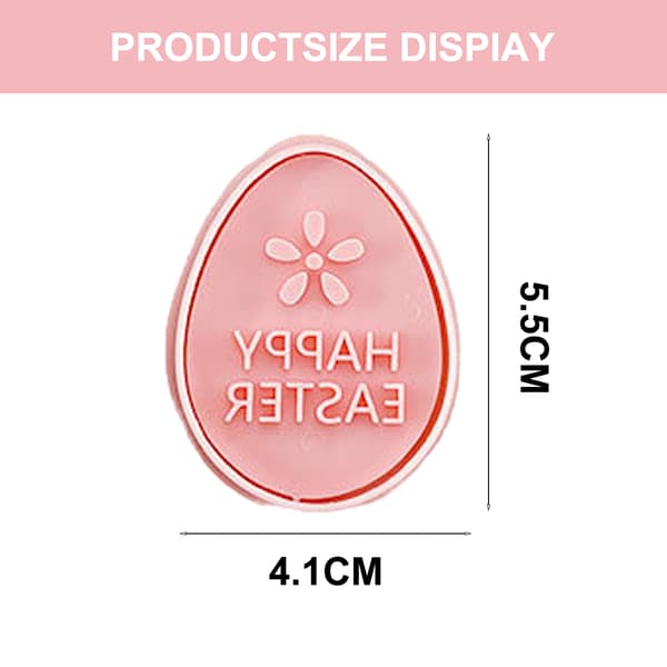 Søte kakestempler til påske, matkvalitets PP-plast DIY kakeformer til baking, festlig sett (perfekt for foreldre-barn-aktiviteter)