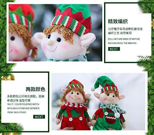 Baby Christmas Elf Dukker Jul Miniature Elf Dukker Tiny Elf