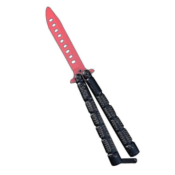 1 st Blunt Balisong Bärbar Säker Hållbar Trubbig Balisong Träningskniv Balisong Tränare
