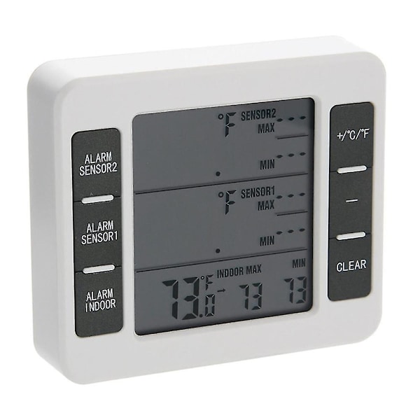 Lcd Digital Termometer Hygrometer Inomhus Utomhus Temperatur Fuktighet Mätare Temperatur Och Fuktighetssensor,a