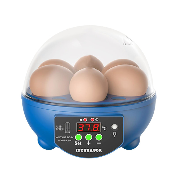 USB 6 Eggs Incubator Automatisk Äggvändare för att kläcka fåglar och