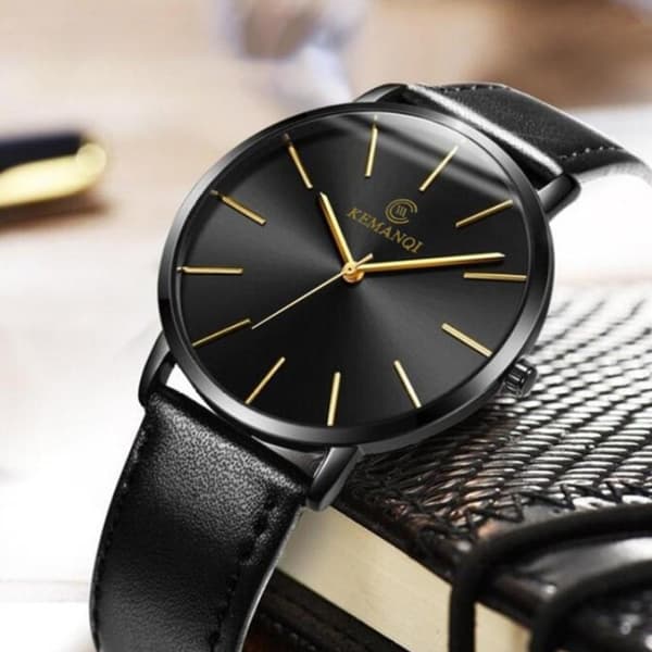 Quartz Ur / Armbåndsur - black
