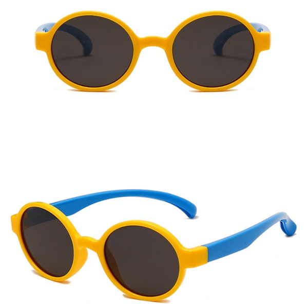 Børn polariserede linser anti-blænding UV-lysblokerende briller qd yellow blue leg