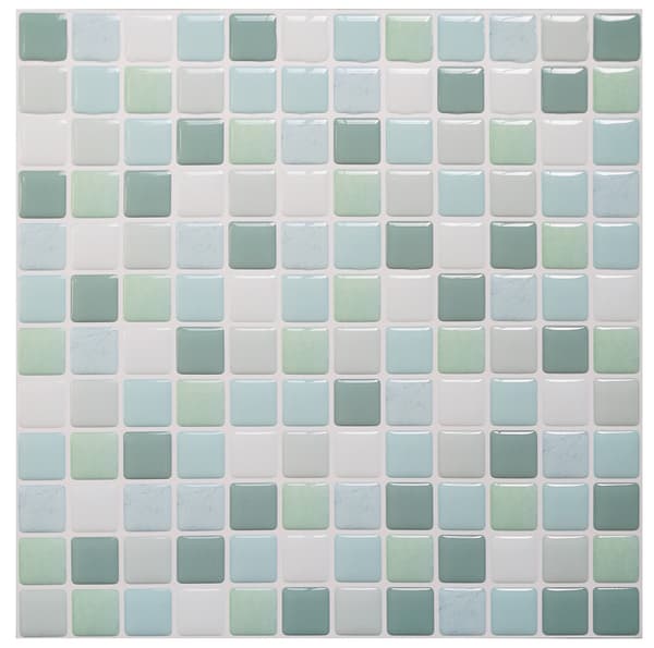 YJC0001-3D Mosaikkflis Lim, Vanntett Selvklebende Flis