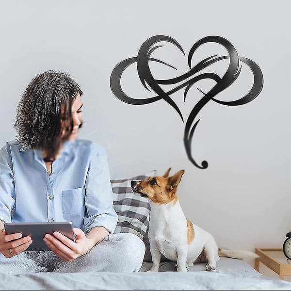 Infinity Heart Metal Väggdekor stil 5 29*34cm