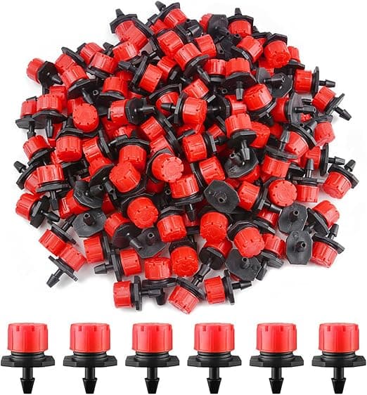200 Styk Justerbare Dryp-Dryppere, 1/4'' Dryp-Vandingssystem