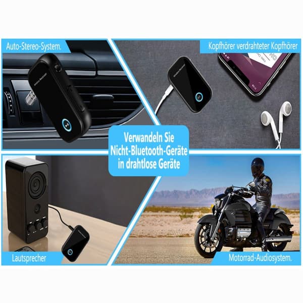 #Bluetooth-adapter for bil Aux Bluetooth 5.0 Adapter Trådløs bilaudio#