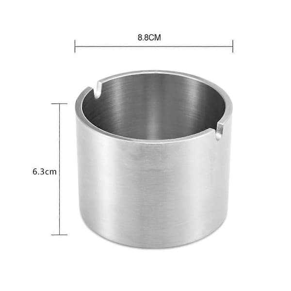 Vindtett askebeger Bilaskebeger Bilkjøretøy Askebegerholder Dekor Sølv 8,8x6,3cm