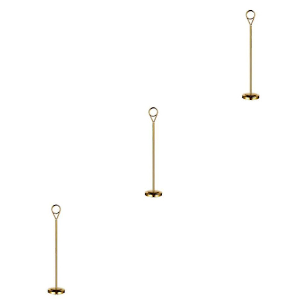 1/2/3/5 Bordnummerholder i rustfrit stål Skiltholder Fotostativ Til Gold 25cm 3PCS