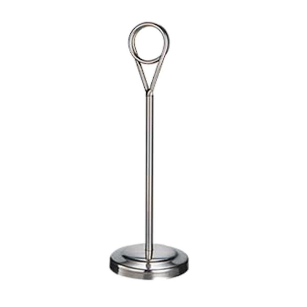1/2/3/5 Bordnummerholder i rustfrit stål Skiltholder Fotostativ Til Silvery 20cm 1 Pc