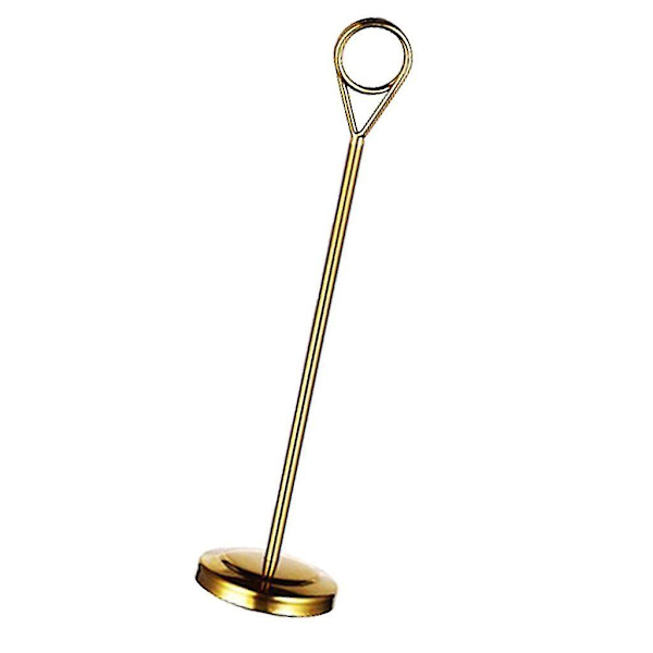 1/2/3/5 Bordnummerholder i rustfrit stål Skiltholder Fotostativ Til Gold 20cm 1 Pc