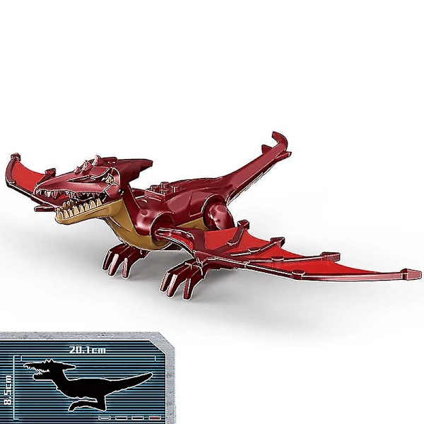 1 stycke Jurassic Stora Dinosaurie Byggklossar T-rex Quetzalcoatlus Baryonyx Actionfigurer för Barnleksaker Presenter Pterosaur C