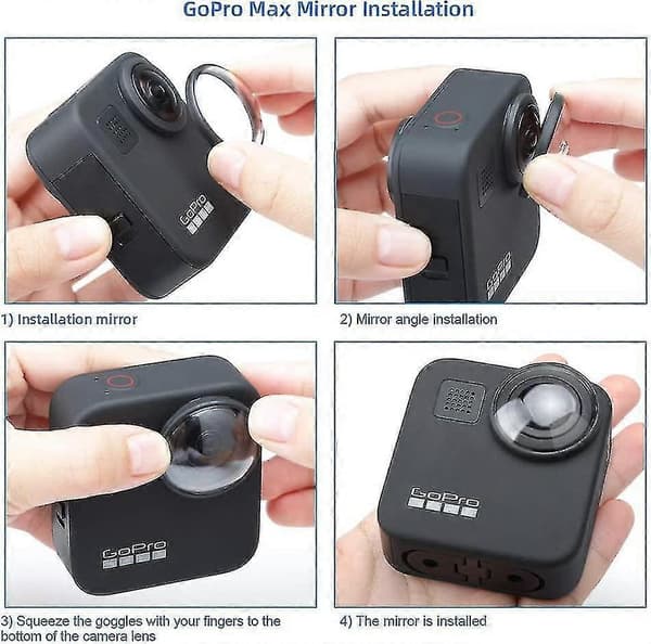 4 Pakker Kompatible med GoPro Max Beskyttelseslinser