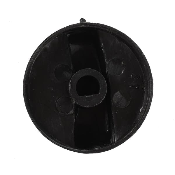 7 stk. 8 mm hul sorte gaskomfur drejeknapper Kompatible til køkkenet black