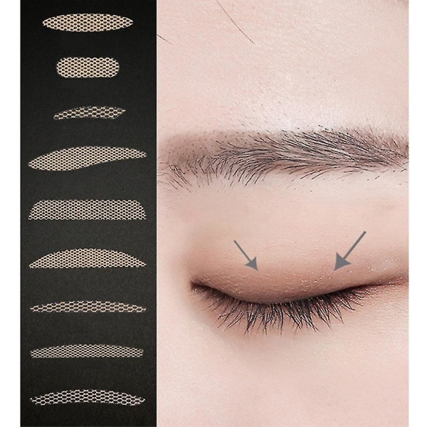 Dubbla ögonlocksklistermärken Fiber Sticky Eyelid Tape Stickers