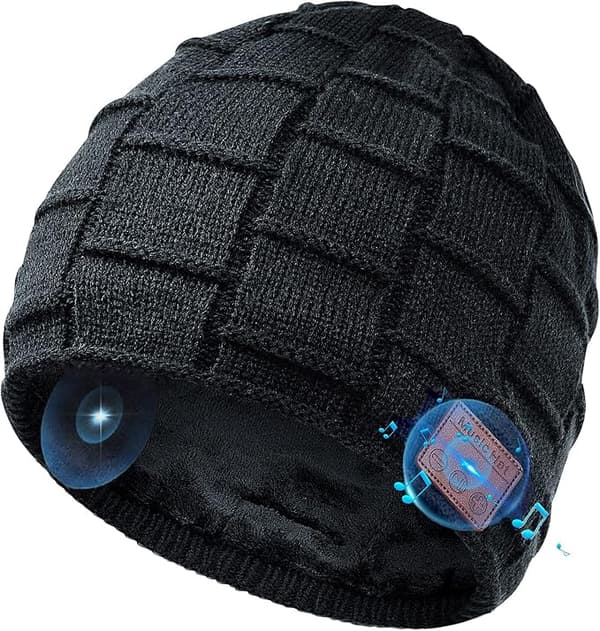 Bluetooth 5.0 Hat til Mænd, Julegaveidé, Unisex Ski Musik