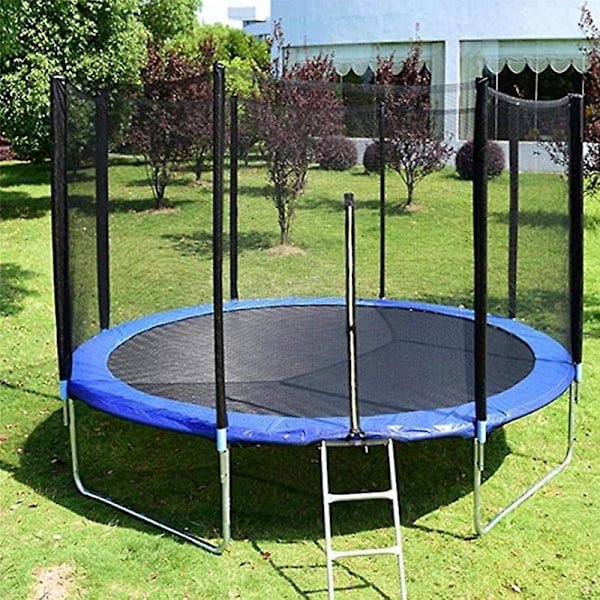 Trampolin Skyddsmatta Trampolin Säkerhetsdyna Runda Fjäder Skyddskåpa Vattentät 8 Feet