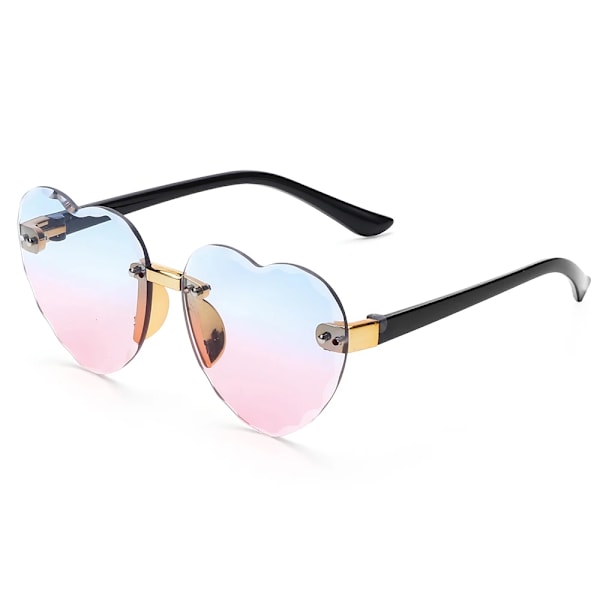Nya hjärtlösa solglasögon Oceanlinser UV 400 skydd Söta barn/vuxna solglasögon utomhusresor glasögon för flickor pojkar qd Glasses Chain