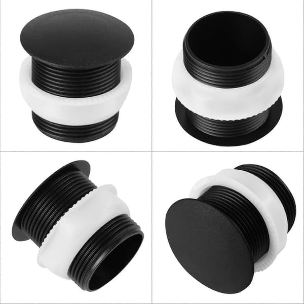 10st 28MM Skruvtyp Svart Tryckknappsskydd för Arkadspel