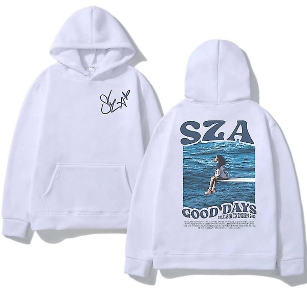 Höst Herr Dam Huvtröjor Sza Music Album Sos Graphic Hoodie 2024new April 4.1c5 L-White